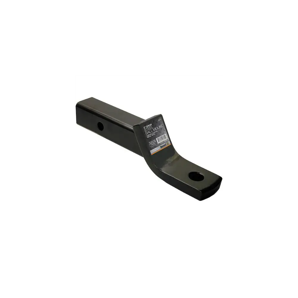 2" Ball Mount With 2" Drop X 8" Long Tube Black - BUY1803005